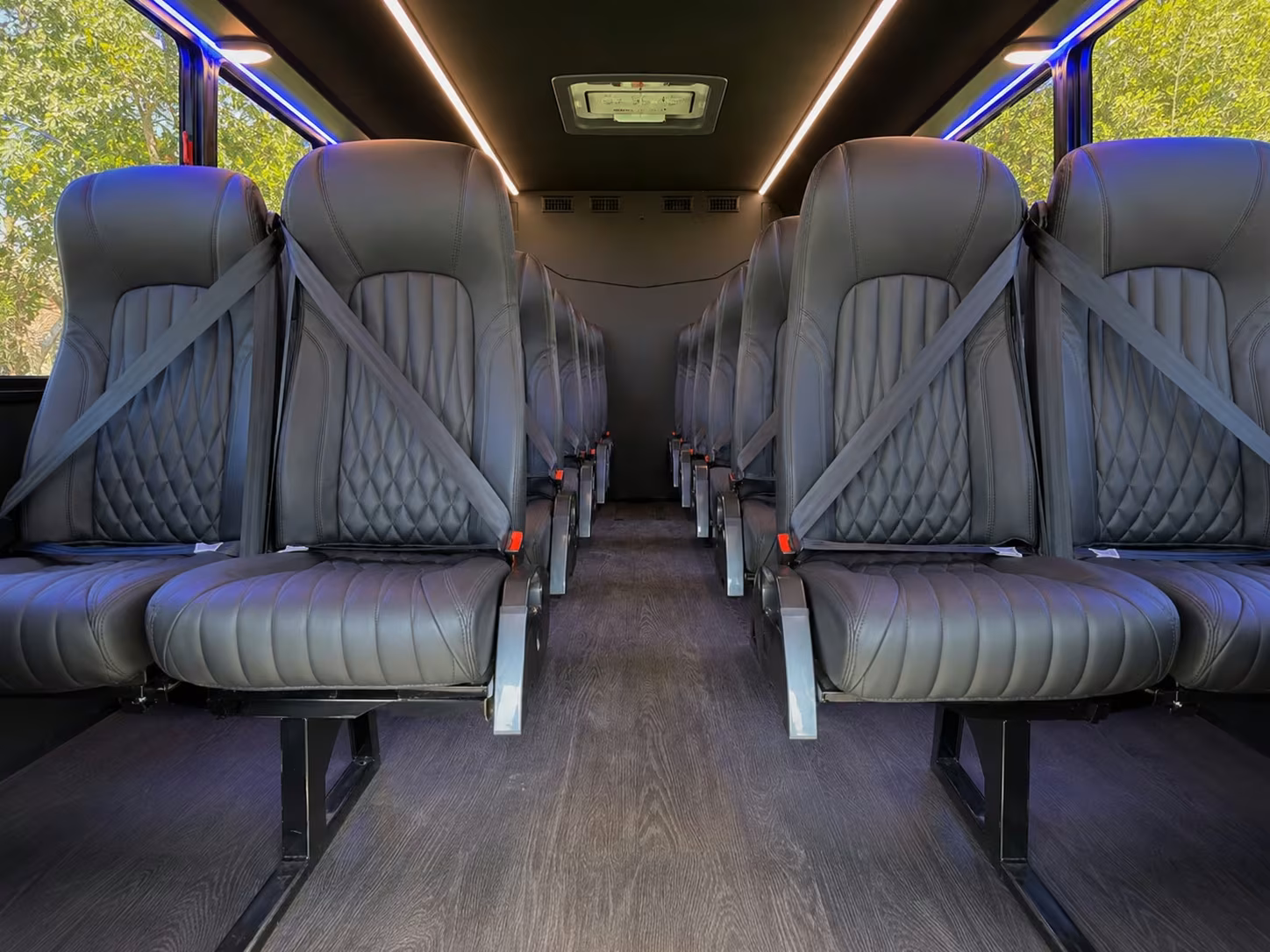 18 passenger minibus inside