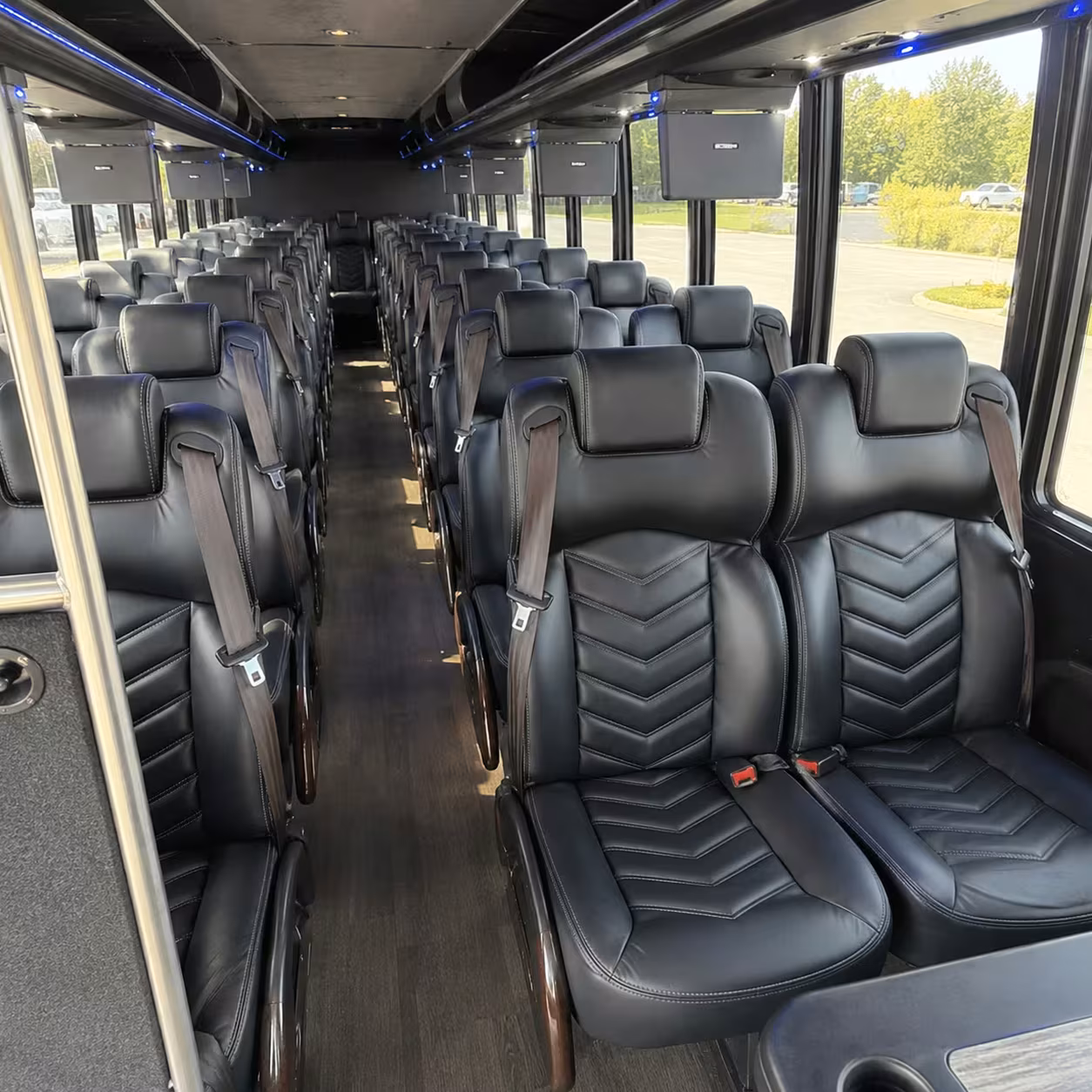 28 passenger minibus interior
