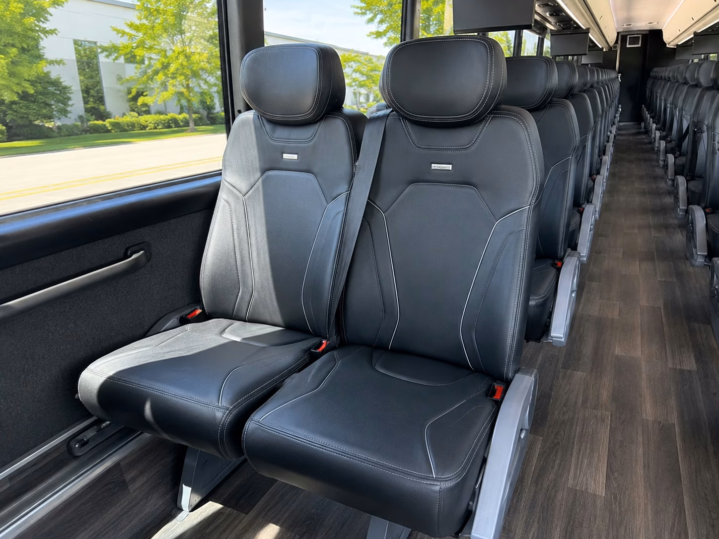 multi stop antioch charter bus rentals for employee pickups