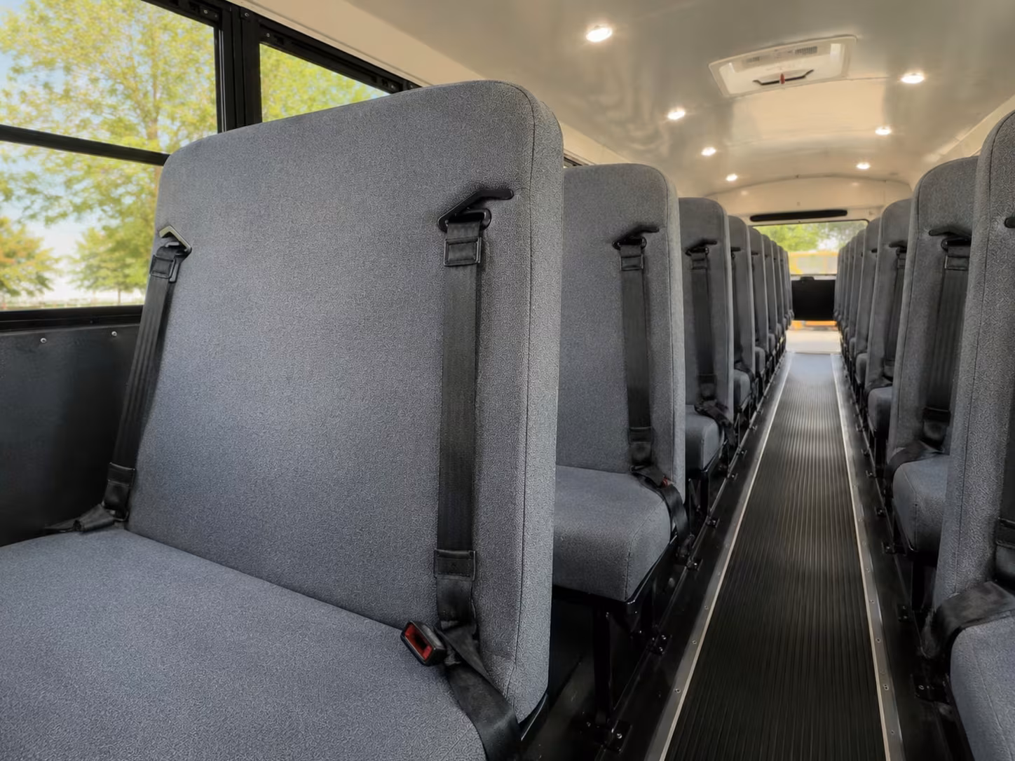 school bus inside