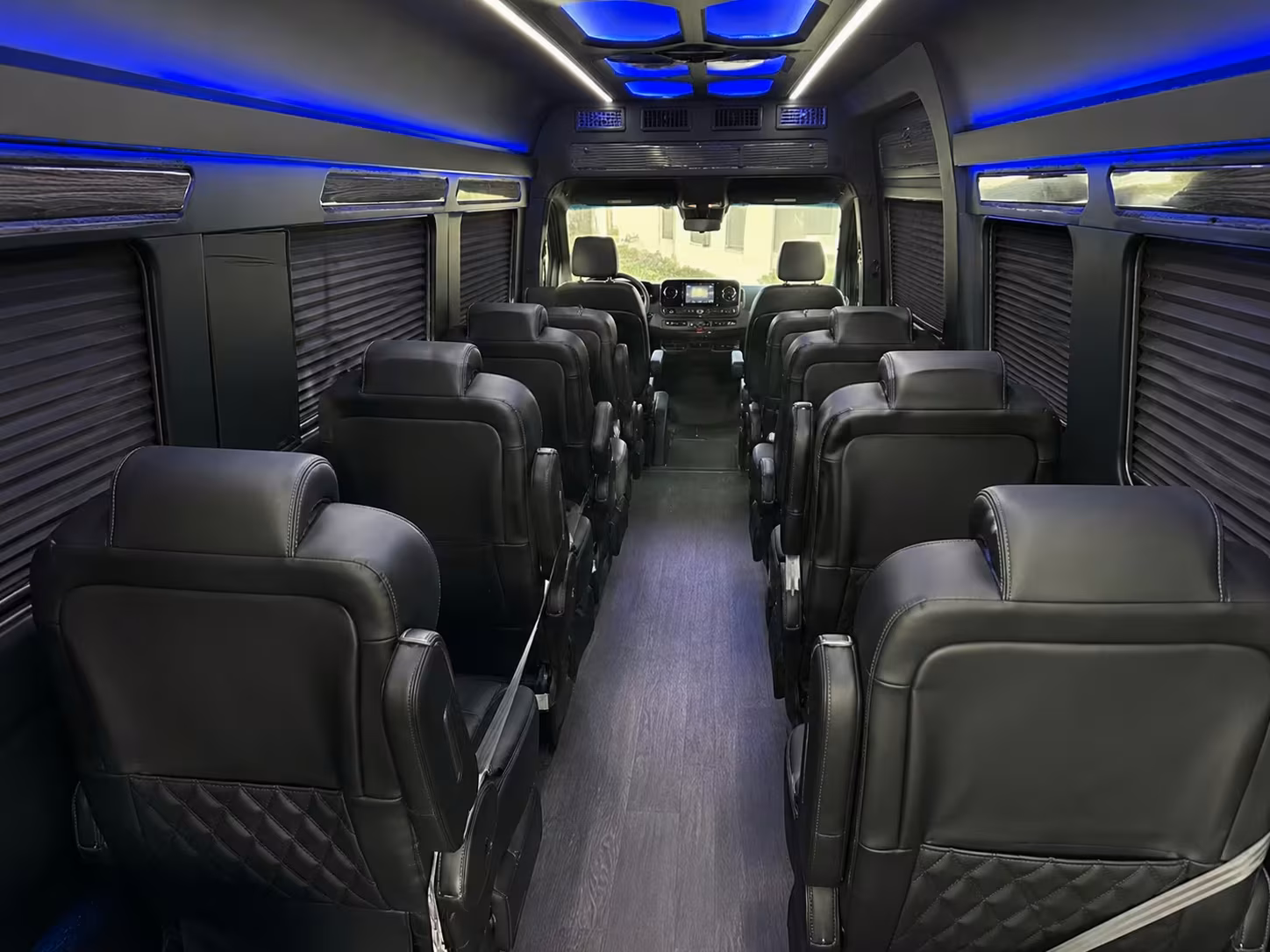 sprinter van with driver inside